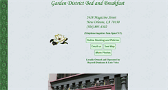 Desktop Screenshot of gardendistrictbedandbreakfast.com